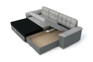 Camior 3-sits Hörnbäddsoffa NO_BRAND Pink - Möbler - Soffa - Bäddsoffa - Hörnbäddsoffa