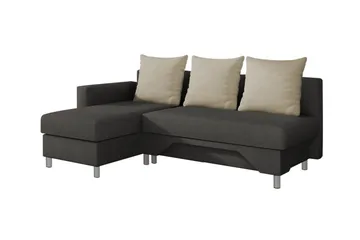 Castlebay 3-sits Hörnbäddsoffa NO_BRAND Brown/Beige - Möbler - Soffa - Bäddsoffa - Bäddsoffa divan