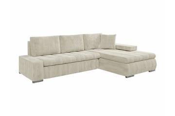 Cerys 3-sits Hörnbäddsoffa beige - Möbler - Soffa - Bäddsoffa - Hörnbäddsoffa