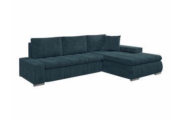 Cerys 3-sits Hörnbäddsoffa Dark blue - Möbler - Soffa - Bäddsoffa - Hörnbäddsoffa