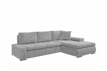 Cerys 3-sits Hörnbäddsoffa Light grey/Dark grey - Möbler - Soffa - Bäddsoffa - Hörnbäddsoffa