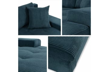 Cerys 3-sits Hörnbäddsoffa NO_BRAND Dark blue - Möbler - Soffa - Bäddsoffa - Hörnbäddsoffa