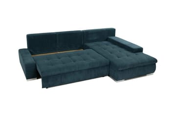 Cerys 3-sits Hörnbäddsoffa NO_BRAND Dark blue - Möbler - Soffa - Bäddsoffa - Hörnbäddsoffa