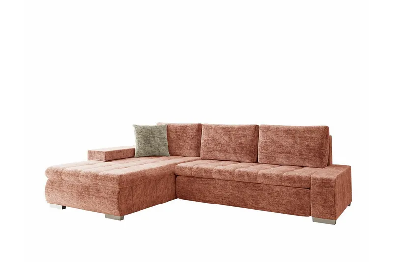 Cerys 3-sits Hörnbäddsoffa NO_BRAND Dark pink