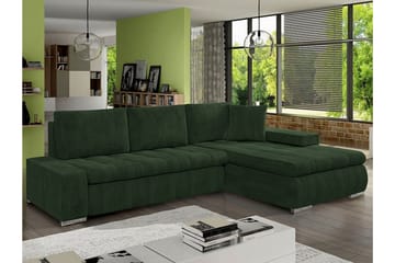 Cerys 3-sits Hörnbäddsoffa NO_BRAND Green - Möbler - Soffa - Bäddsoffa - Hörnbäddsoffa