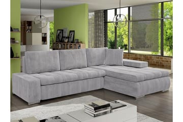 Cerys 3-sits Hörnbäddsoffa NO_BRAND Light grey/Dark grey - Möbler - Soffa - Bäddsoffa - Hörnbäddsoffa