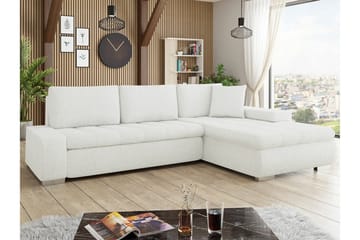 Cerys 3-sits Hörnbäddsoffa White - Möbler - Soffa - Bäddsoffa - Bäddsoffa divan