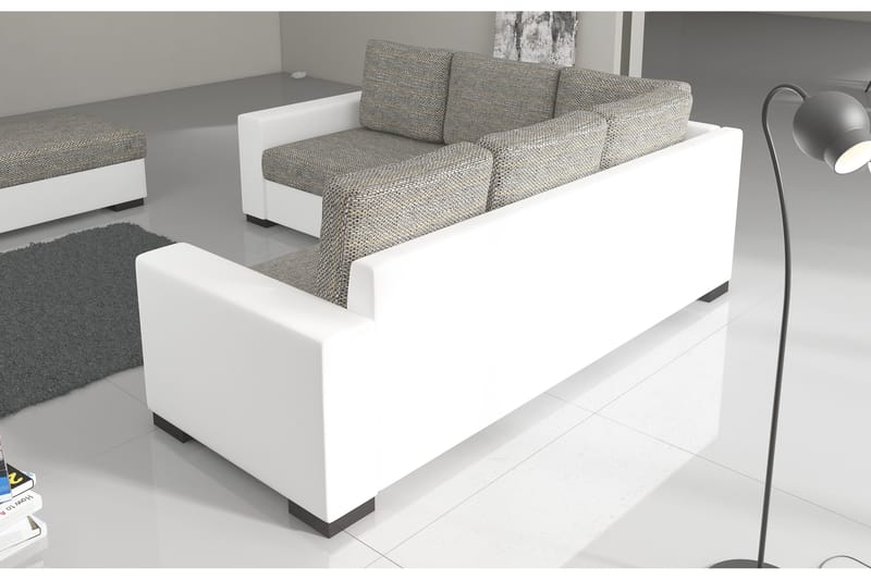 Deltan Hörnbäddsoffa - Grå/Svart - Möbler - Soffa - Bäddsoffa - Hörnbäddsoffa