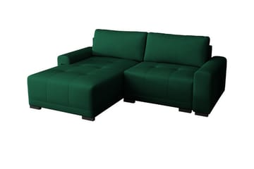 Denegal 2-sits Hörnbäddsoffa Dark green - Möbler - Soffa - Bäddsoffa - Bäddsoffa divan