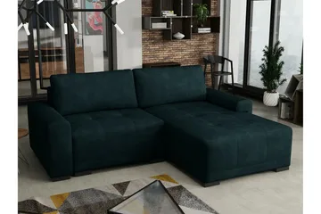 Denegal 2-sits Hörnbäddsoffa NO_BRAND Dark green - Möbler - Soffa - Bäddsoffa - Hörnbäddsoffa