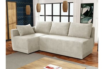 Denegal 3-sits Hörnbäddsoffa beige - Möbler - Soffa - Bäddsoffa - Bäddsoffa divan