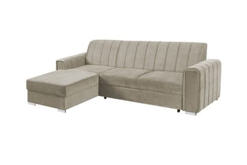 Denegal 3-sits Hörnbäddsoffa beige - Möbler - Soffa - Bäddsoffa - Hörnbäddsoffa