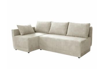 Denegal 3-sits Hörnbäddsoffa beige - Möbler - Soffa - Bäddsoffa - Bäddsoffa divan