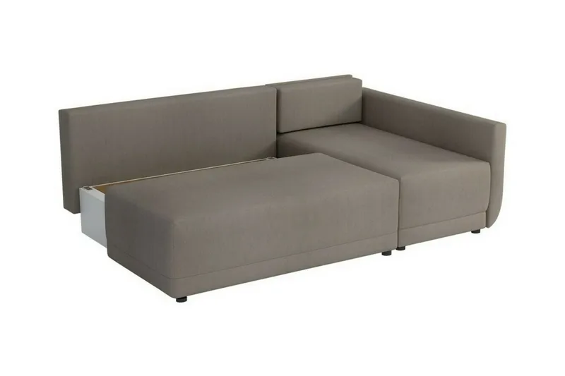 Denegal 3-sits Hörnbäddsoffa beige - Möbler - Soffa - Bäddsoffa - Bäddsoffa divan