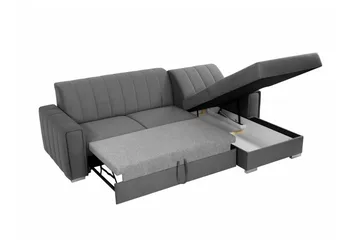 Denegal 3-sits Hörnbäddsoffa Black - Möbler - Soffa - Bäddsoffa - Bäddsoffa divan