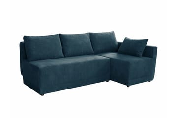 Denegal 3-sits Hörnbäddsoffa Dark blue - Möbler - Soffa - Bäddsoffa - Hörnbäddsoffa