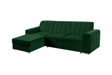 Denegal 3-sits Hörnbäddsoffa Dark green - Möbler - Soffa - Bäddsoffa - Hörnbäddsoffa