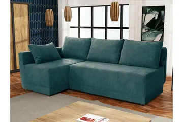 Denegal 3-sits Hörnbäddsoffa Dark green - Möbler - Soffa - Bäddsoffa - Hörnbäddsoffa