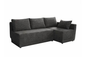 Denegal 3-sits Hörnbäddsoffa Dark grey - Möbler - Soffa - Bäddsoffa - Hörnbäddsoffa