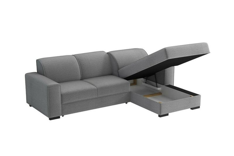 Denegal 3-sits Hörnbäddsoffa Dark grey - Möbler - Soffa - Bäddsoffa - Bäddsoffa divan