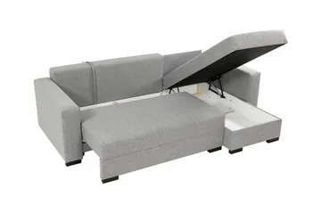 Denegal 3-sits Hörnbäddsoffa - Grå - Möbler - Soffa - Bäddsoffa - Hörnbäddsoffa