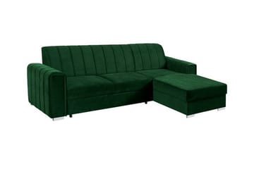 Denegal 3-sits Hörnbäddsoffa Green - Möbler - Soffa - Bäddsoffa - Bäddsoffa divan