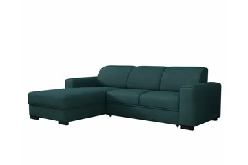 Denegal 3-sits Hörnbäddsoffa Green - Möbler - Soffa - Bäddsoffa - Bäddsoffa divan