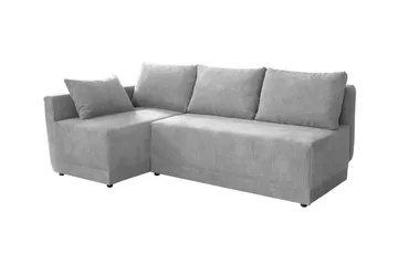 Denegal 3-sits Hörnbäddsoffa Ljusgrå - Möbler - Soffa - Bäddsoffa - Hörnbäddsoffa