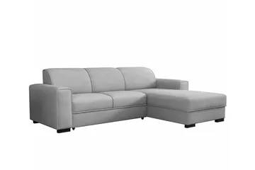 Denegal 3-sits Hörnbäddsoffa Ljusgrå - Möbler - Soffa - Bäddsoffa - Hörnbäddsoffa