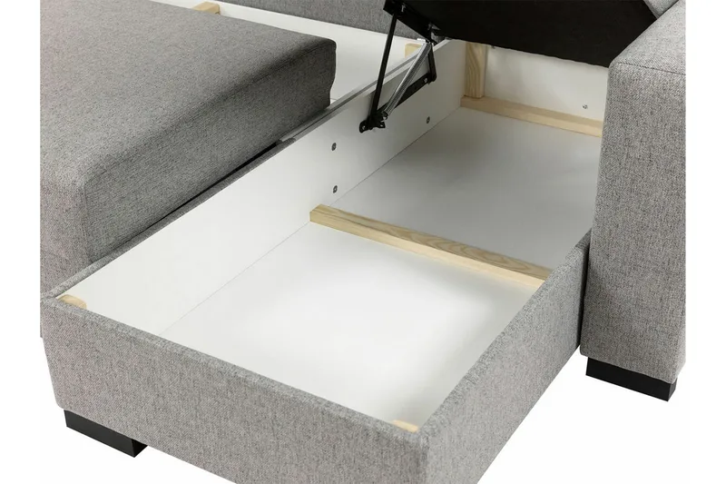 Denegal 3-sits Hörnbäddsoffa - Mörkgrå - Möbler - Soffa - Bäddsoffa - Hörnbäddsoffa