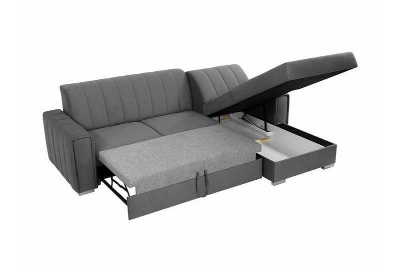 Denegal 3-sits Hörnbäddsoffa NO_BRAND beige - Möbler - Soffa - Bäddsoffa - Hörnbäddsoffa
