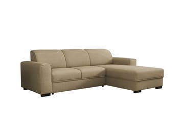 Denegal 3-sits Hörnbäddsoffa NO_BRAND beige - Möbler - Soffa - Bäddsoffa - Hörnbäddsoffa