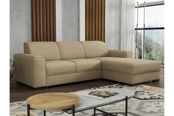 Denegal 3-sits Hörnbäddsoffa NO_BRAND beige - Möbler - Soffa - Bäddsoffa - Hörnbäddsoffa