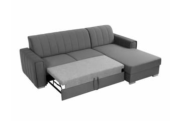 Denegal 3-sits Hörnbäddsoffa NO_BRAND Black - Möbler - Soffa - Bäddsoffa - Bäddsoffa divan