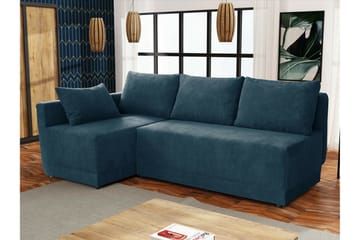 Denegal 3-sits Hörnbäddsoffa NO_BRAND Dark blue - Möbler - Soffa - Bäddsoffa - Hörnbäddsoffa