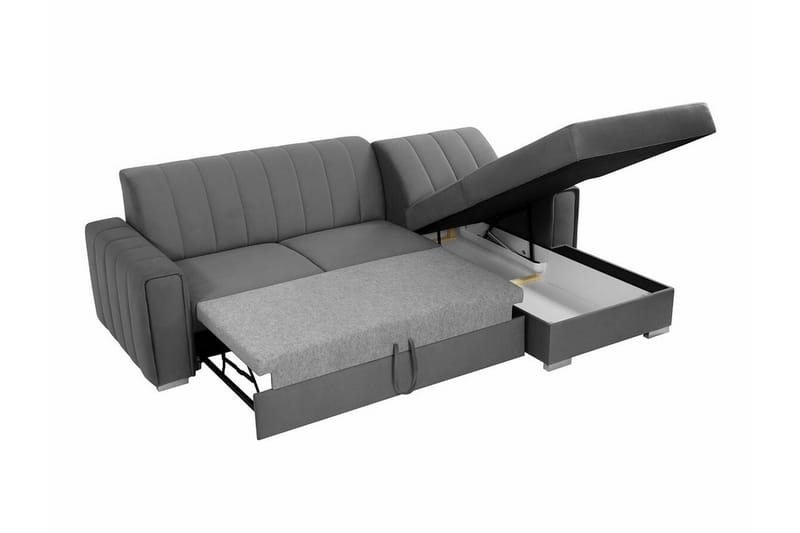 Denegal 3-sits Hörnbäddsoffa NO_BRAND Dark blue - Möbler - Soffa - Bäddsoffa - Hörnbäddsoffa