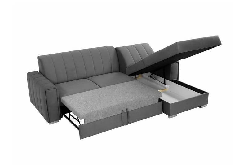 Denegal 3-sits Hörnbäddsoffa NO_BRAND Dark blue - Möbler - Soffa - Bäddsoffa - Hörnbäddsoffa