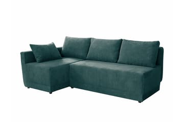 Denegal 3-sits Hörnbäddsoffa NO_BRAND Dark green - Möbler - Soffa - Bäddsoffa - Hörnbäddsoffa