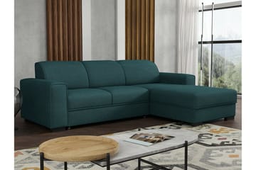 Denegal 3-sits Hörnbäddsoffa NO_BRAND Dark Green/Blue - Möbler - Soffa - Bäddsoffa - Hörnbäddsoffa