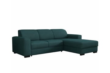 Denegal 3-sits Hörnbäddsoffa NO_BRAND Dark Green/Blue - Möbler - Soffa - Bäddsoffa - Hörnbäddsoffa
