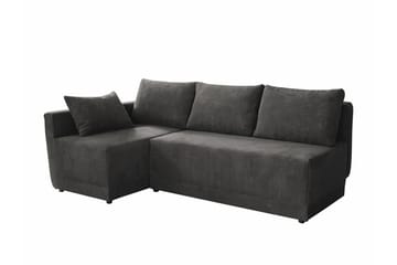 Denegal 3-sits Hörnbäddsoffa NO_BRAND Dark grey - Möbler - Soffa - Bäddsoffa - Bäddsoffa längsbäddad