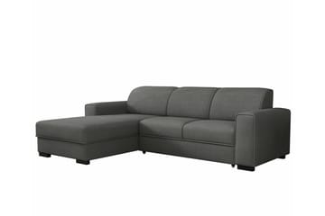 Denegal 3-sits Hörnbäddsoffa NO_BRAND Dark grey - Möbler - Soffa - Bäddsoffa - Bäddsoffa divan