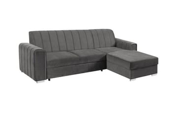 Denegal 3-sits Hörnbäddsoffa NO_BRAND Dark grey - Möbler - Soffa - Bäddsoffa - Hörnbäddsoffa