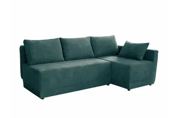 Denegal 3-sits Hörnbäddsoffa NO_BRAND Green - Möbler - Soffa - Bäddsoffa - Hörnbäddsoffa