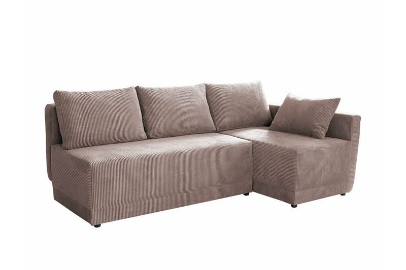 Denegal 3-sits Hörnbäddsoffa NO_BRAND Light pink