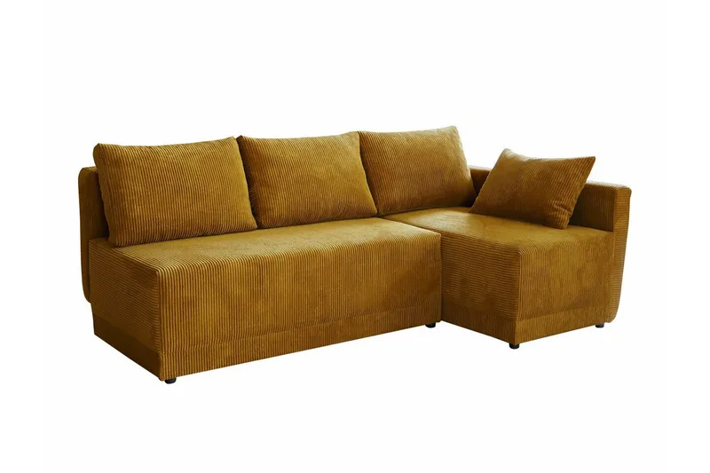 Denegal 3-sits Hörnbäddsoffa NO_BRAND Mustard yellow