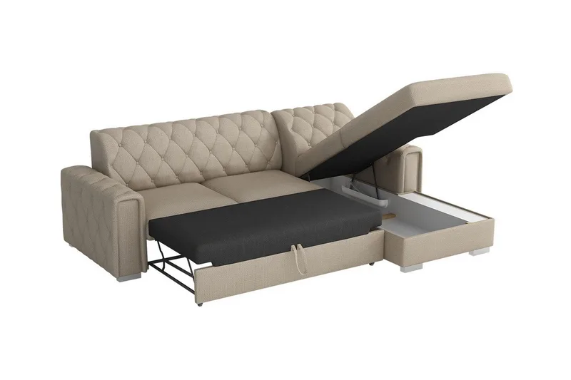 Denegal 3-sits Hörnbäddsoffa - Möbler - Soffa - Bäddsoffa - Hörnbäddsoffa