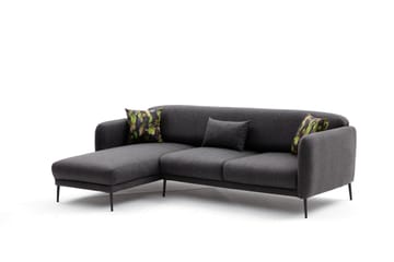 Divanbäddsoffa 3-sits Genna - Antracit - Möbler - Soffa - Bäddsoffa - Hörnbäddsoffa
