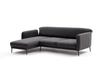 Divanbäddsoffa 3-sits Genna - Antracit - Möbler - Soffa - Bäddsoffa - Hörnbäddsoffa