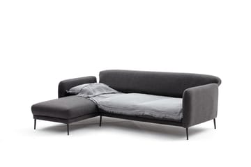Divanbäddsoffa 3-sits Genna - Antracit - Möbler - Soffa - Bäddsoffa - Hörnbäddsoffa